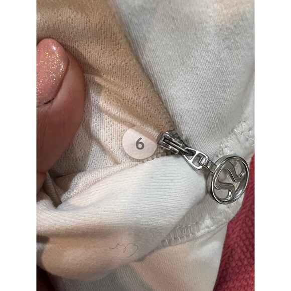 LULULEMON ~ Off White Running Yoga Lightweight Jacket size 6 - Picture 8 of 8